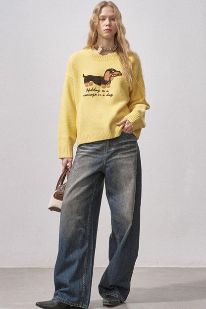 Dachshund Soft Knit Sweater