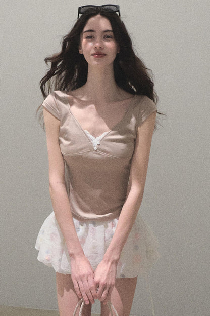 Whispering V-Neck Tee