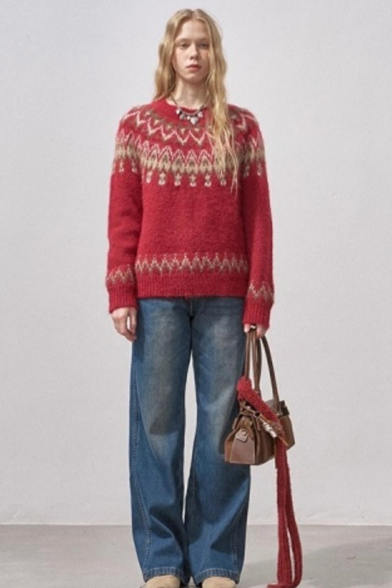Festive Fair Isle Sweater