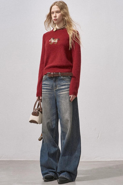 Seamless Whiskered Vintage Jeans