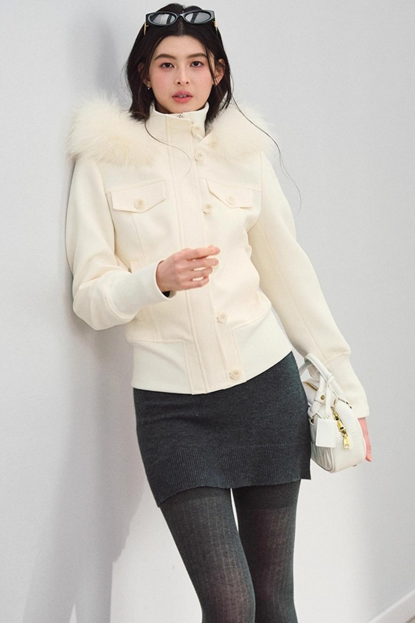 Gray Knitted Bodycon Dress