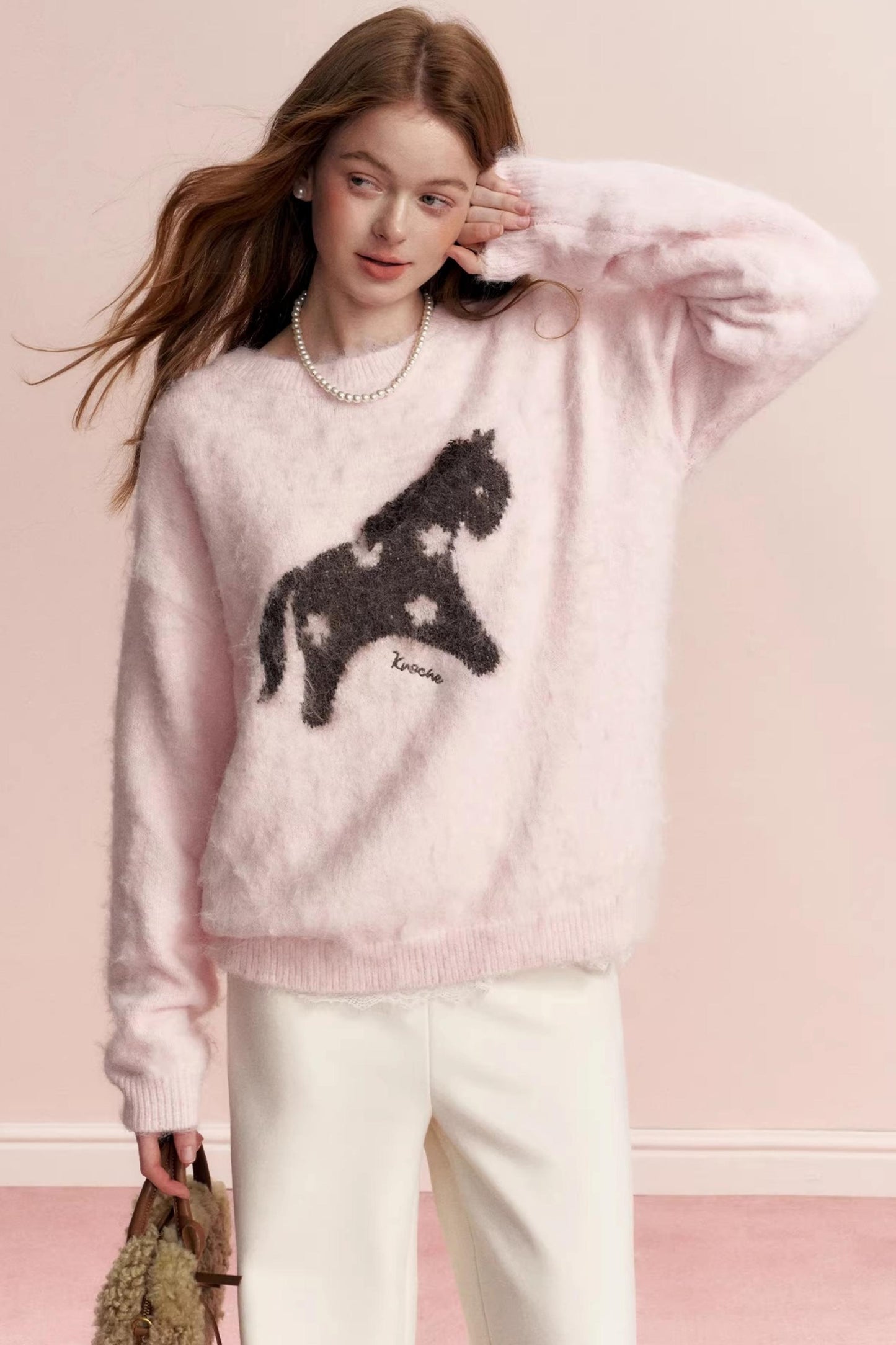 Floral Wool Jacquard Sweater