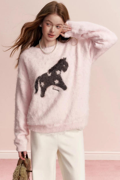 Floral Wool Jacquard Sweater