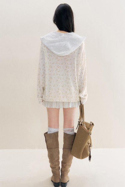 Floral Nocturne Long T-Shirt