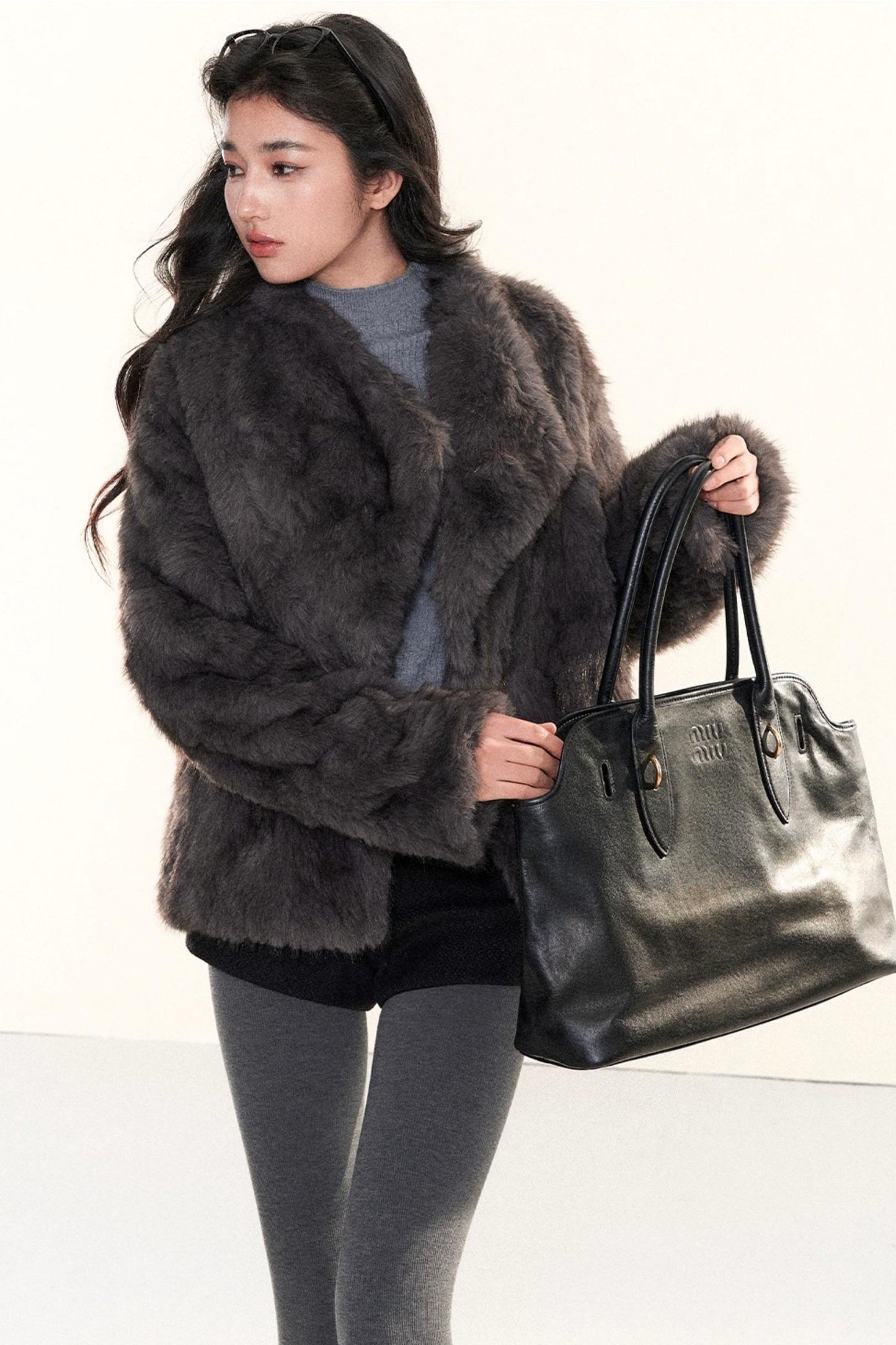Retro Eco-Friendly Fur Coat