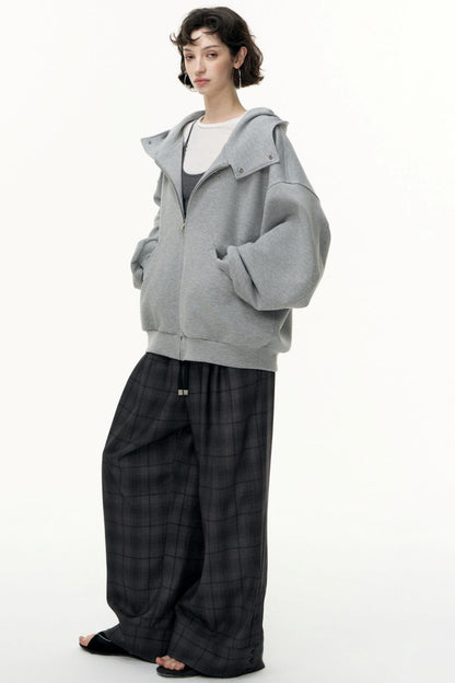 Tea Layer Hooded Cardigan Coat