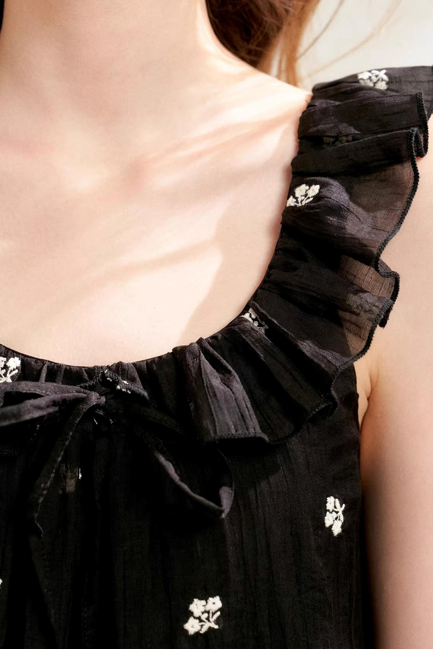 Ruffled A-Line Dress