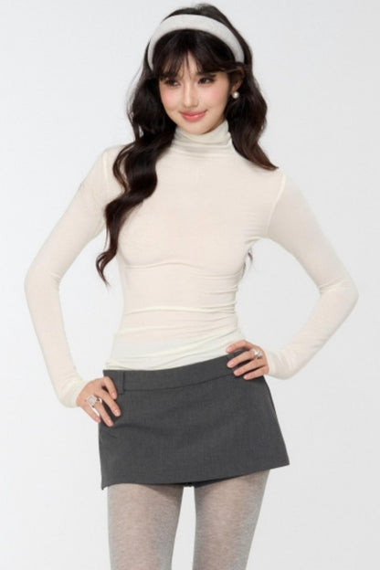 Lyocell Wool Rhinestone Top