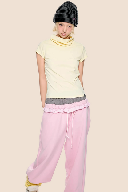 Retro High-Neck Summer Top