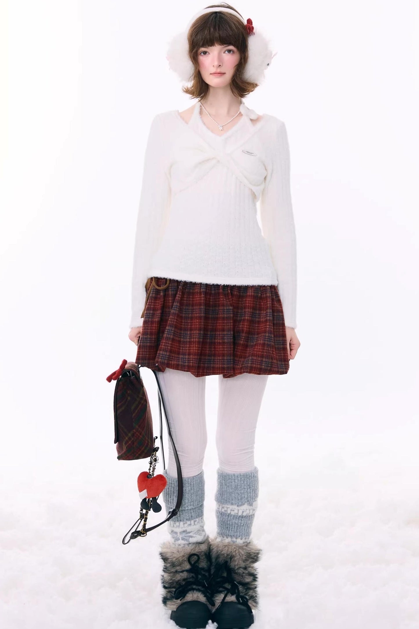 Retro Knit Halter Sweater