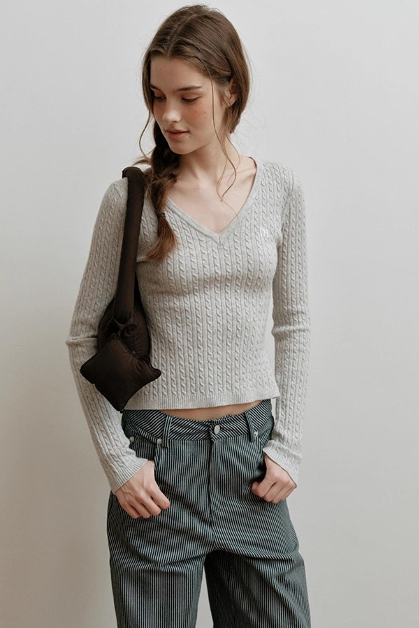 Velvet Twist Knitting Top