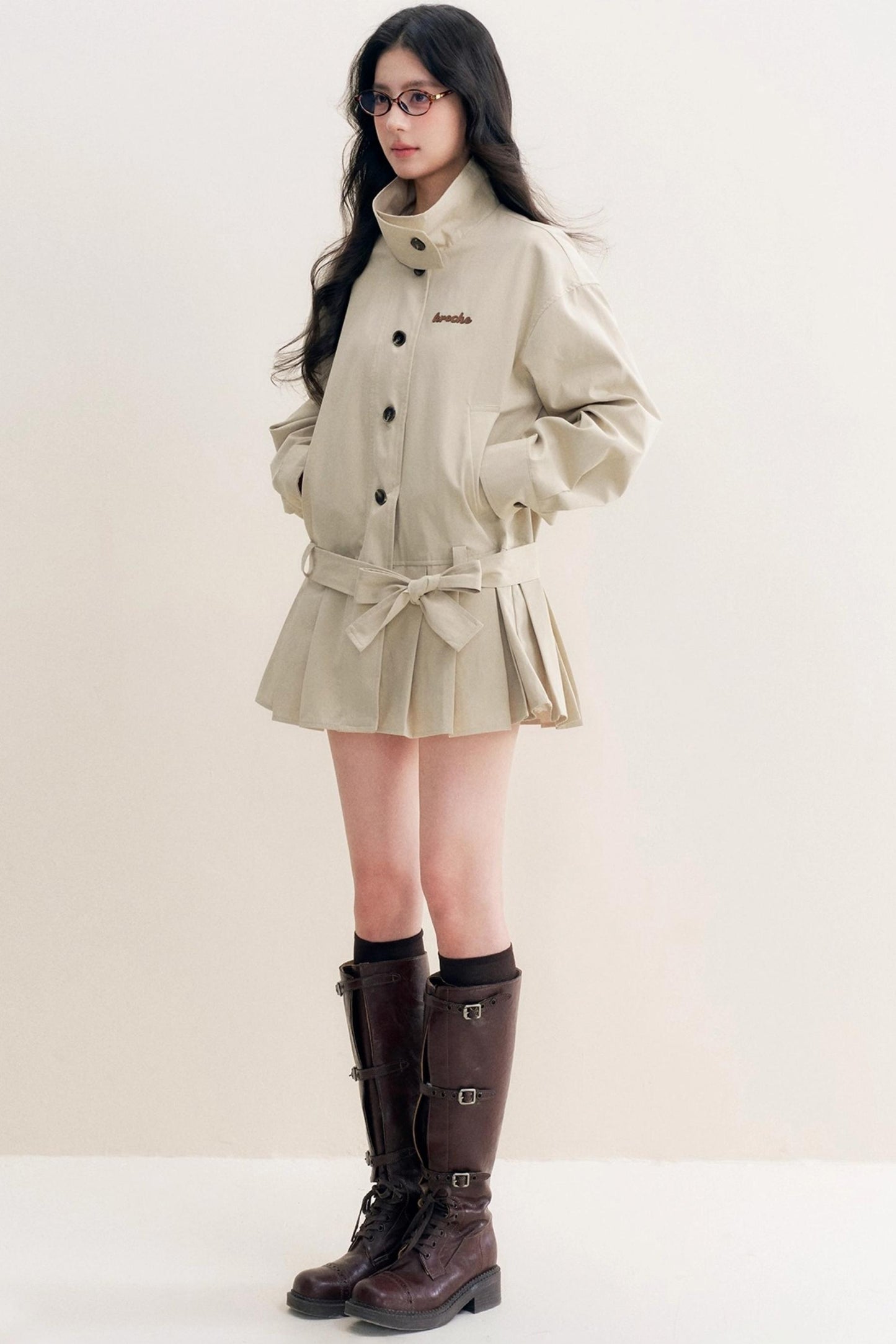 Geek Chic Lace Trench Coat