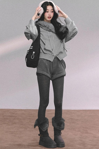 Nordic Winter Top Shorts Two-Piece Set-Up