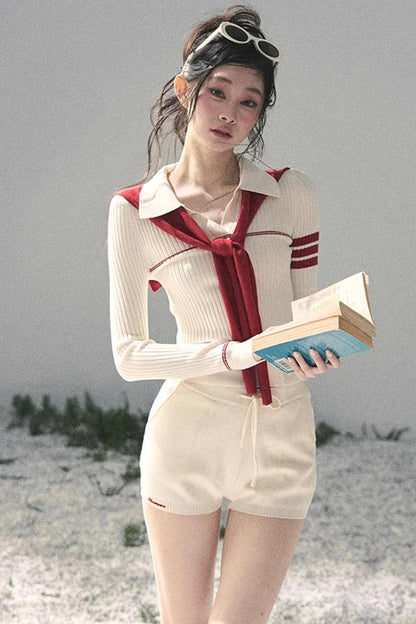 Delhi College Knit Top Set