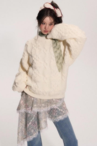 Embroidered Lace Ruffle Dress