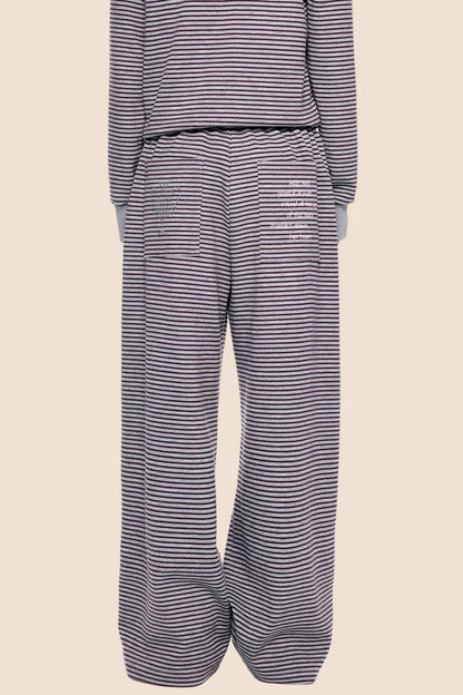 Little Devil Striped Hooded Jacket Set-Up