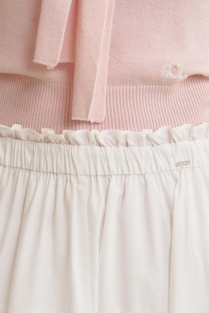 Romantic Navy Knit Shawl Top