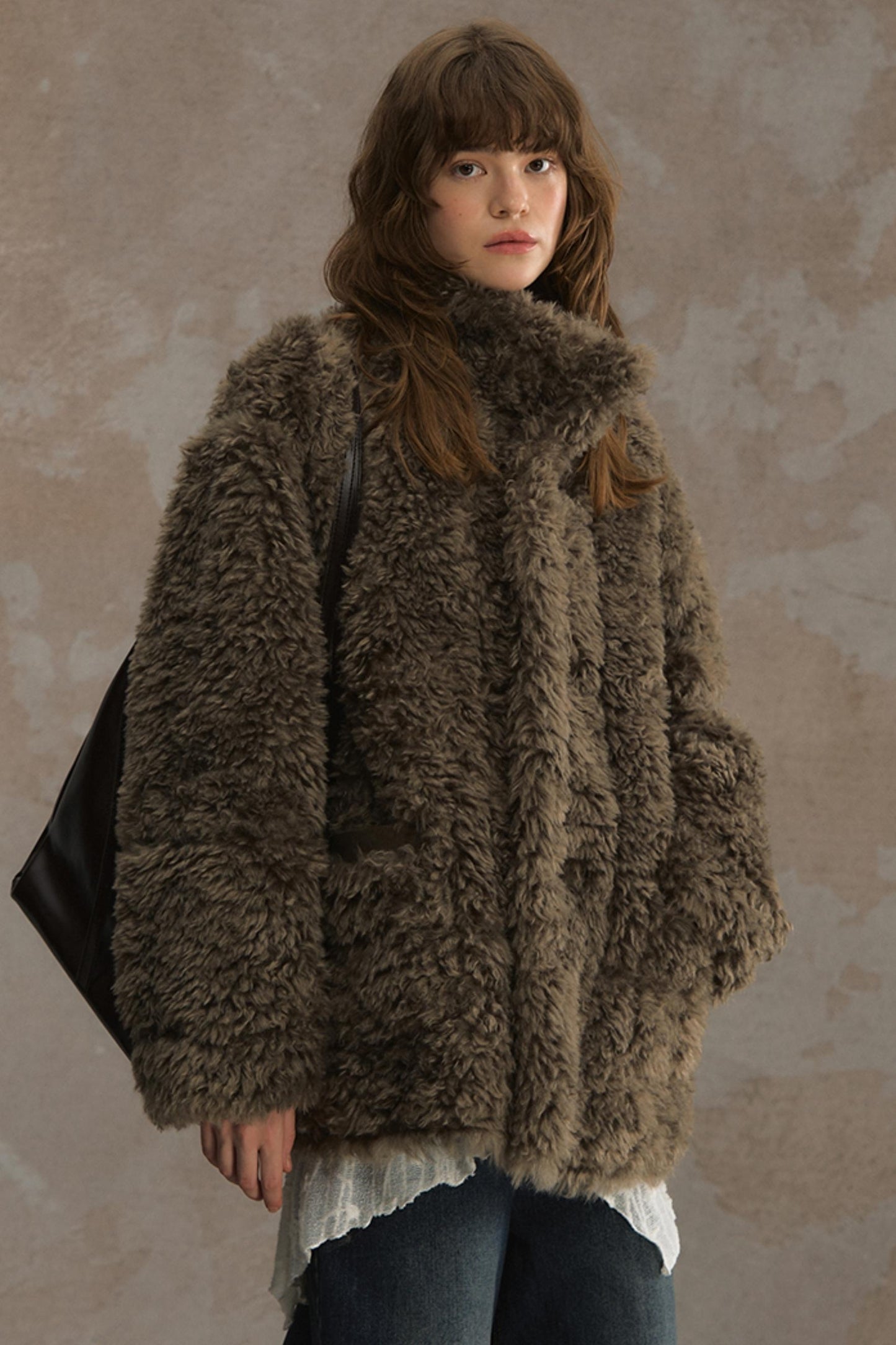 Winter Lamb Fur Deer Skin Jacket