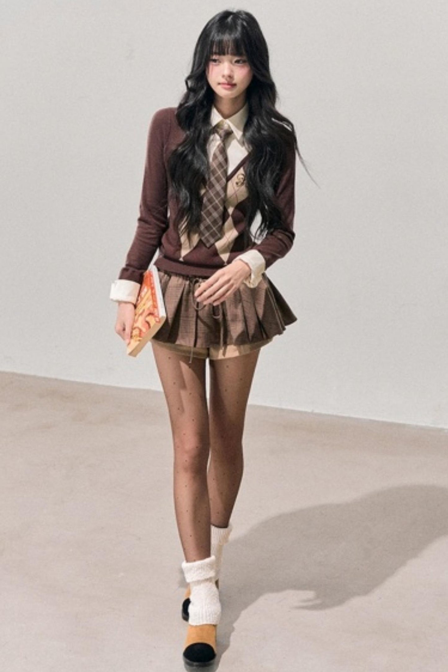 Argyle Whisper Knit Sweater