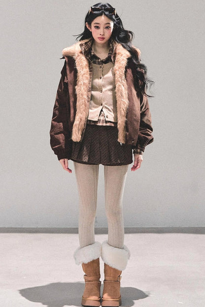 Plaid Padded Cotton Jacket