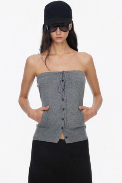 Wool Knit Two Piece Slim Jacket