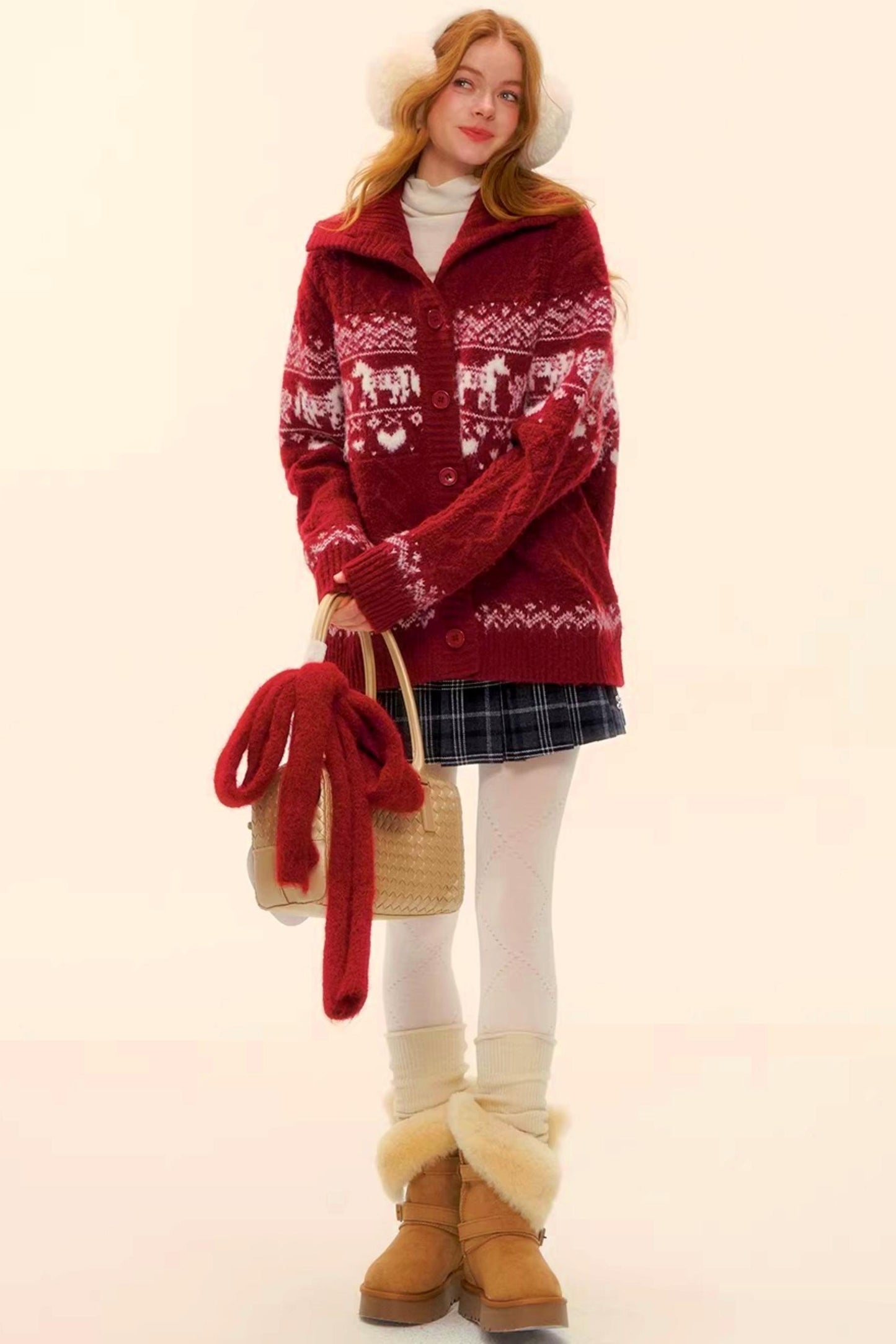 Fair Isle Wool Cardigan