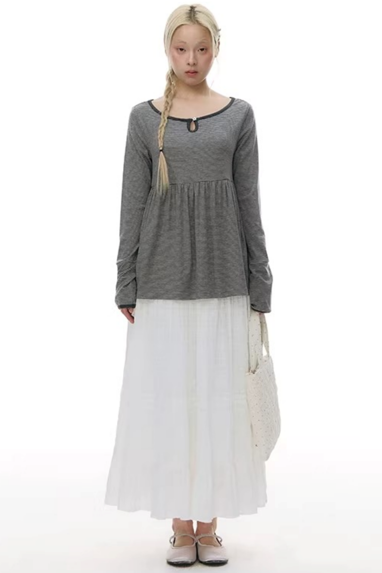 Patchwork Lace A-Line Skirt