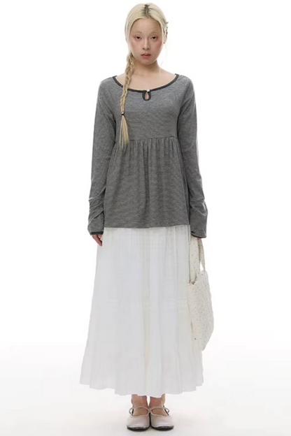 Patchwork Lace A-Line Skirt