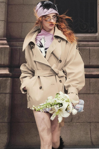 Classic Stand-Up Collar Trench Coat