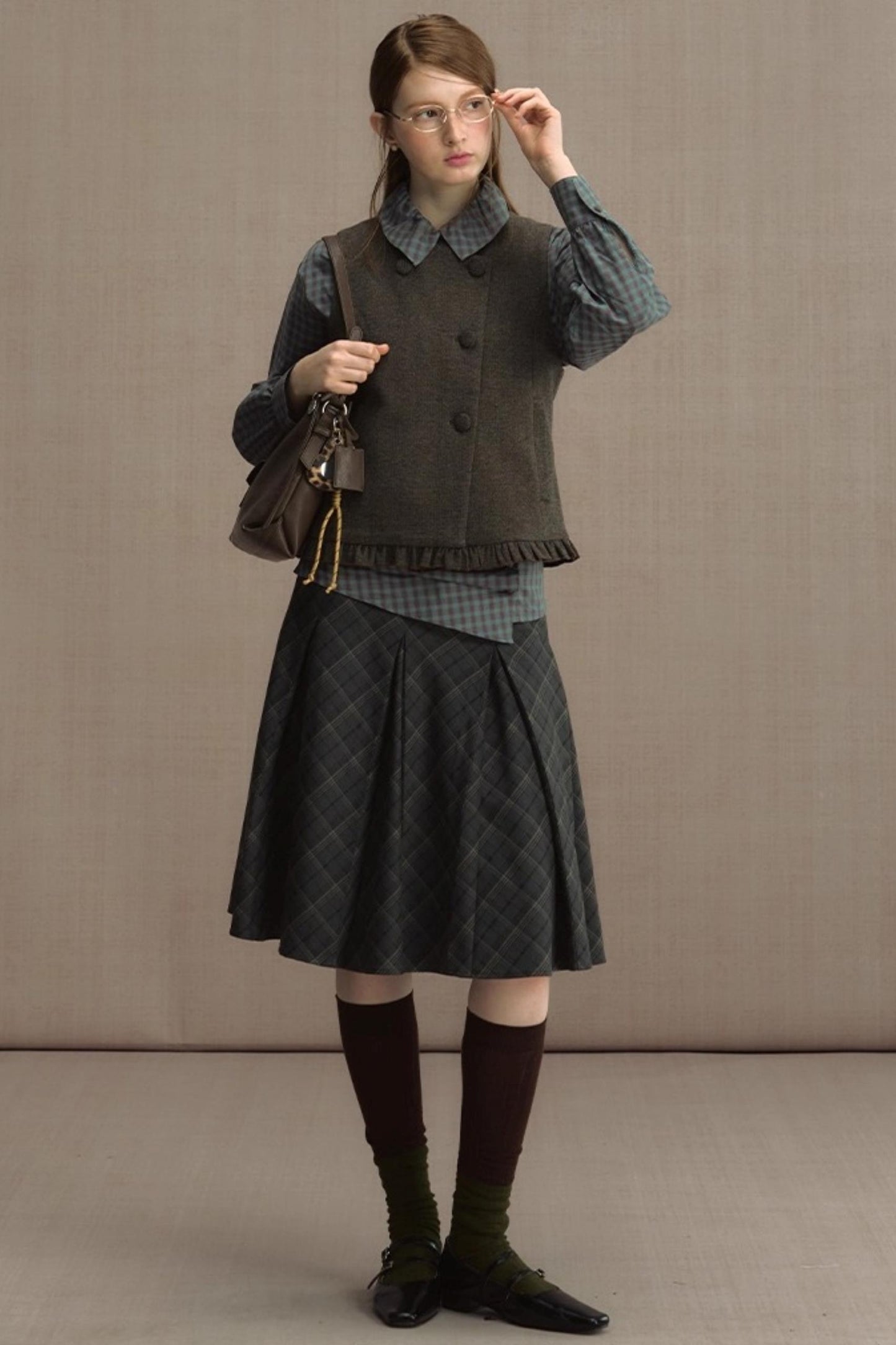 Foreign Style Sleeveless Vest Set-Up