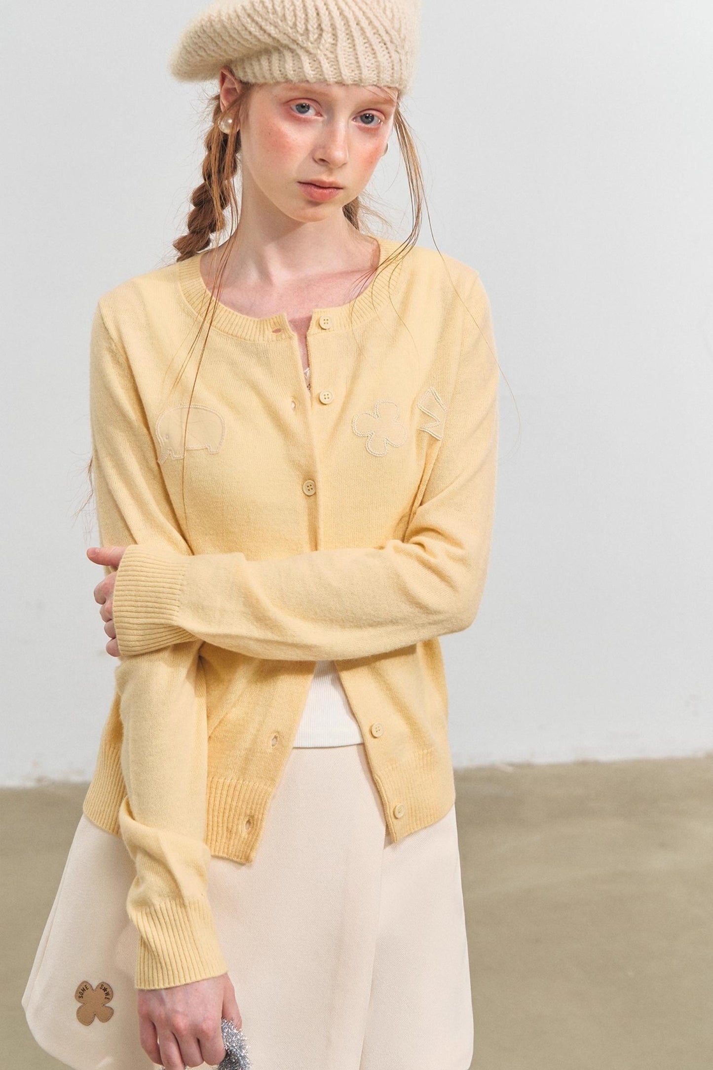 Fun Patch Embroidered Cardigan