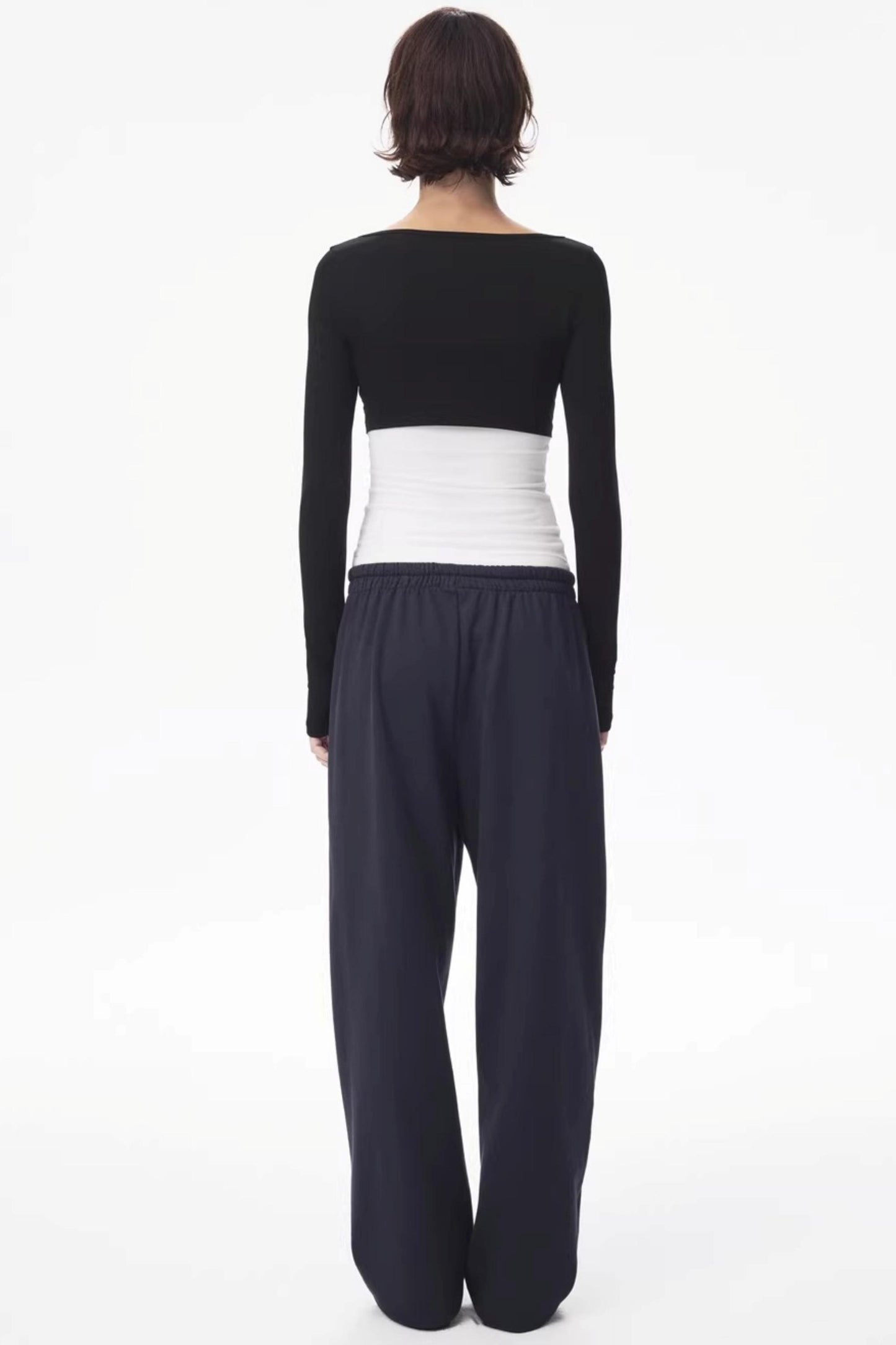 Color-Blocked Carrot Pants