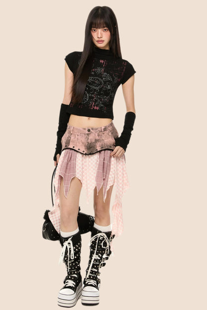 Slim Fit Short Sleeve Crop Tee