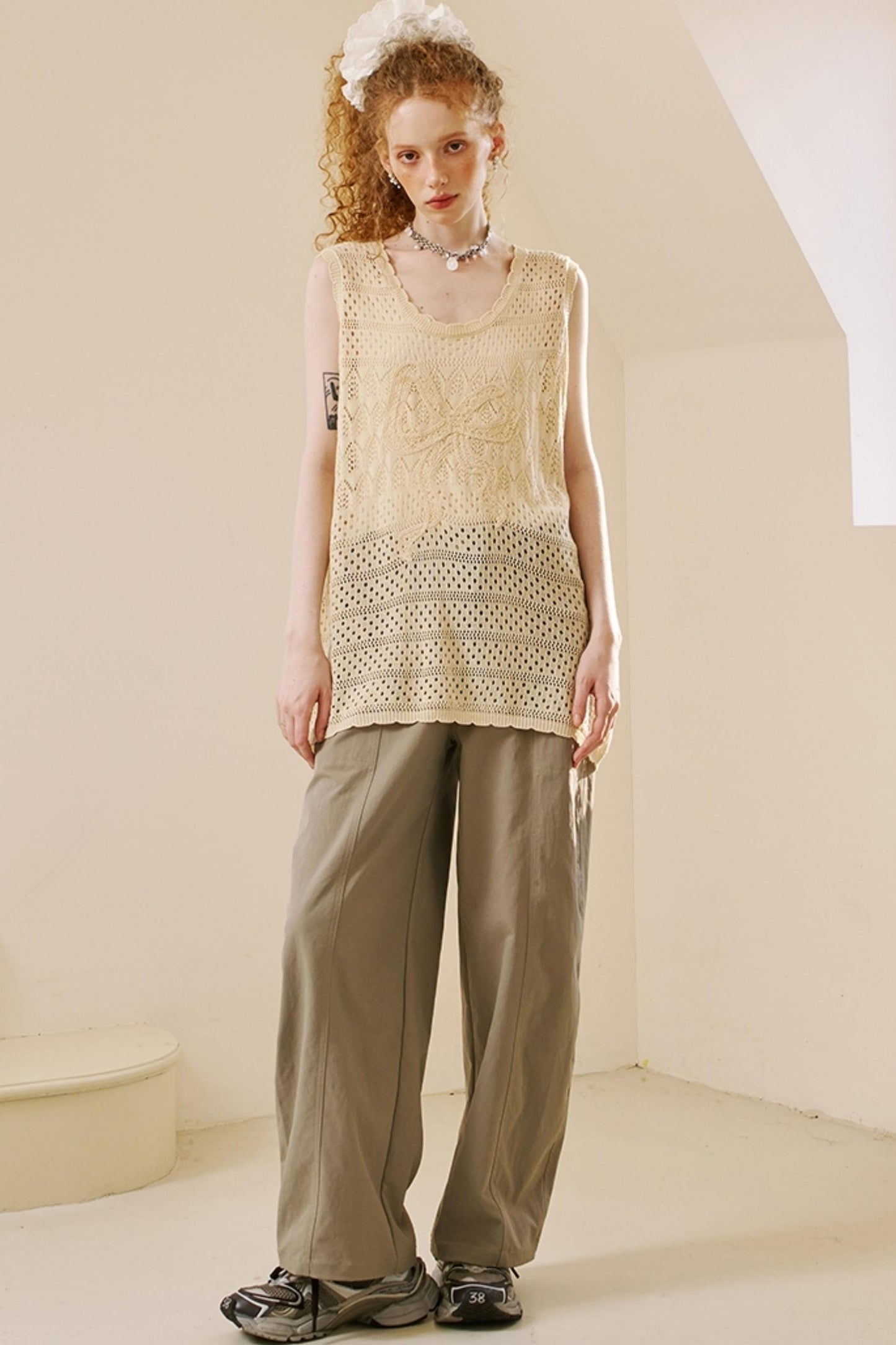 Chic Crochet Knit Top