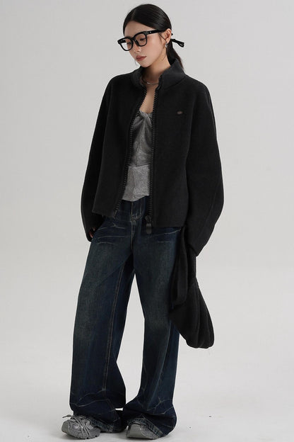 Structured Reversible Wool Jacket