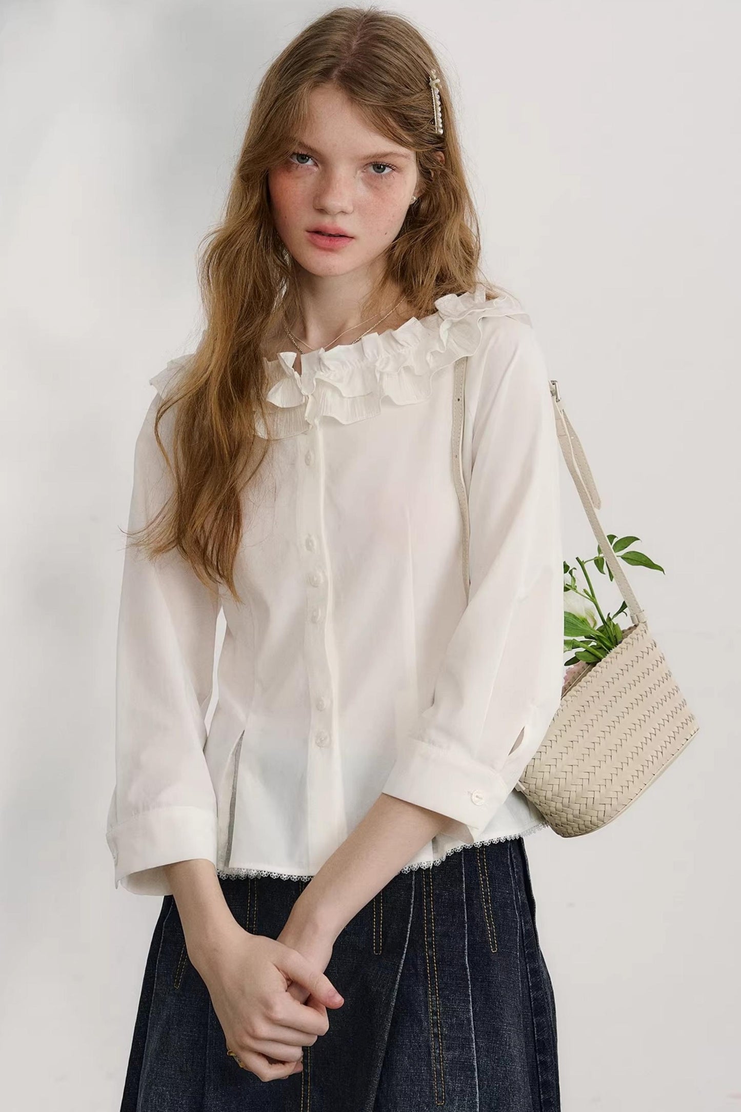 Love Thoughts White Lace Shirt