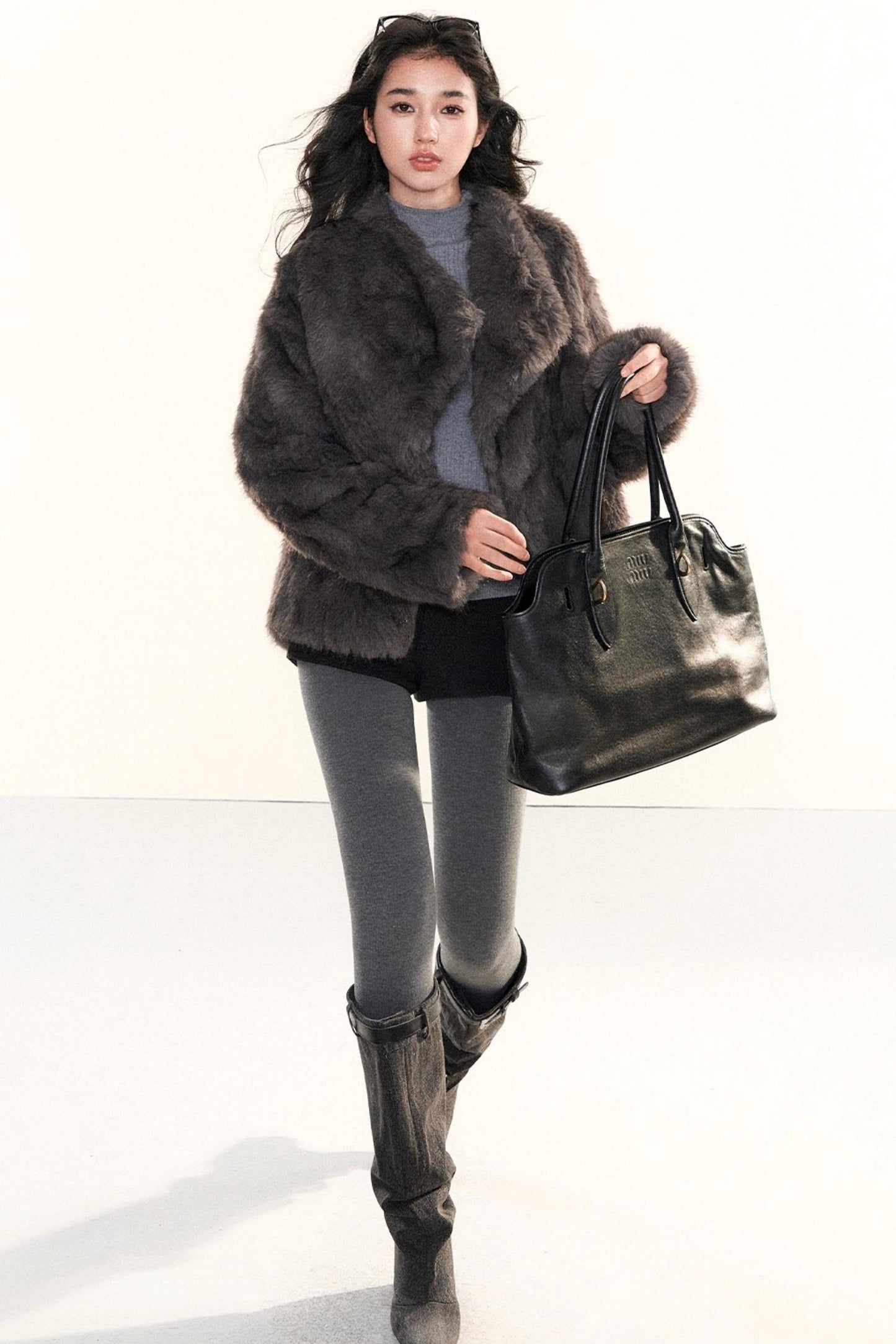 Ribbed Waist-Cinching Knit Sweater