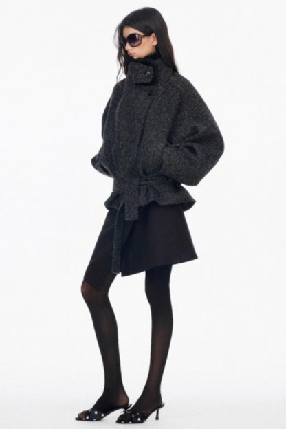 Irregular Toggle Button Skirt