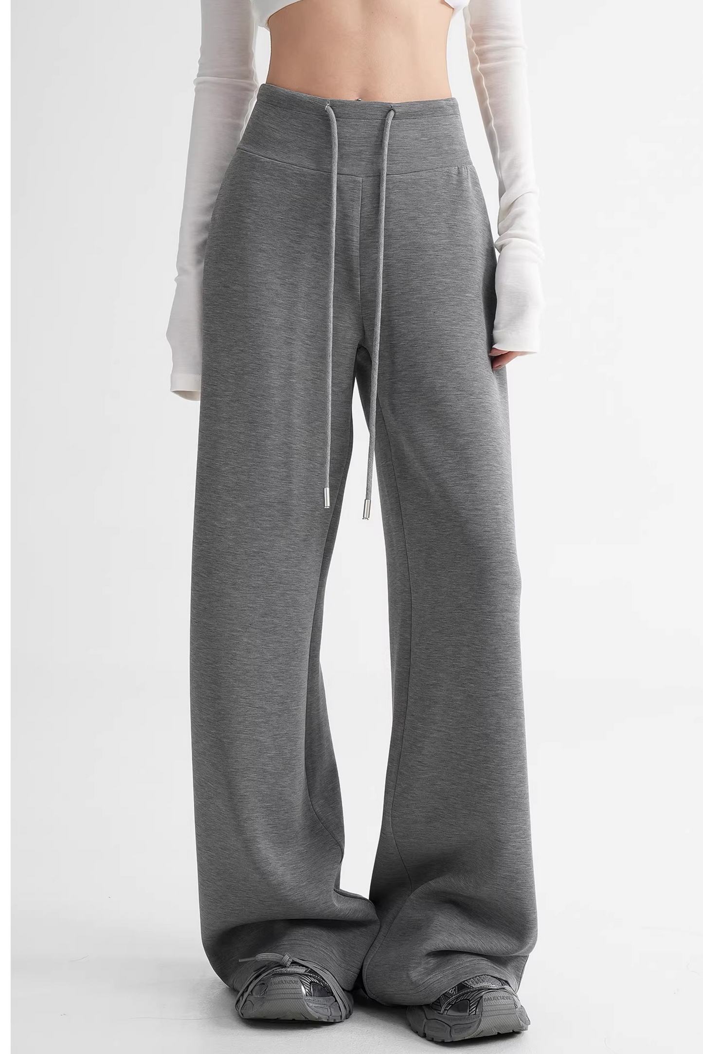 Modal Knit High-Waisted Pants