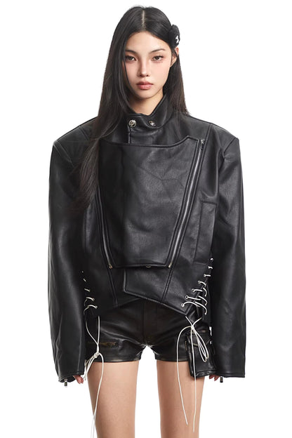 Retro Black Leather Jacket