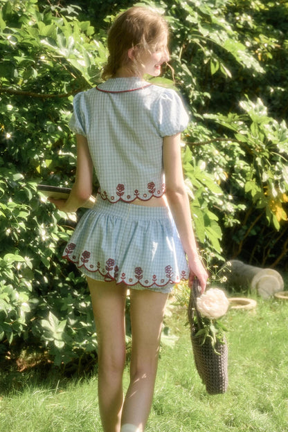 Pure Lace Airy Shirt Set-Up