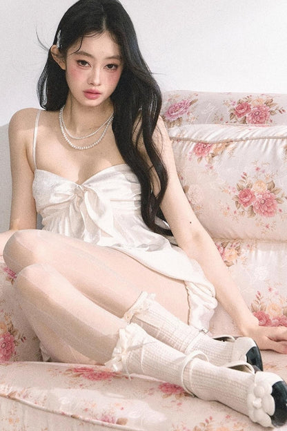 Floral Strap Two-Piece Summer Skirt Set-Up