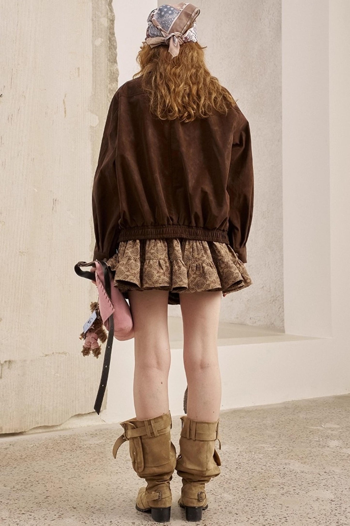 Stand-Up Leather Jacket