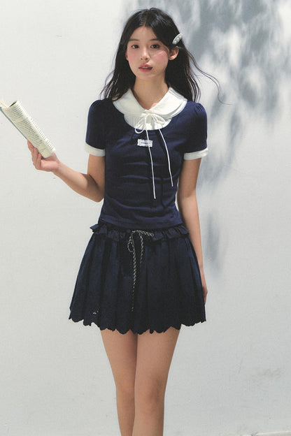 College Chic Knit Tee