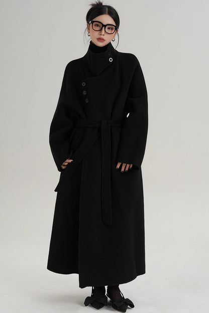 High Neck Wool Coat