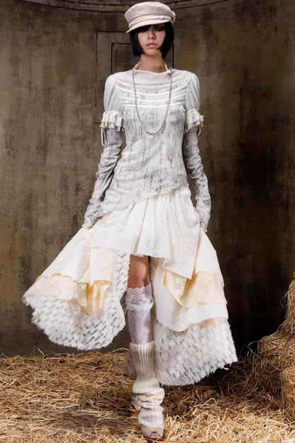 Gestricktes Oberteil im Palast-Stil