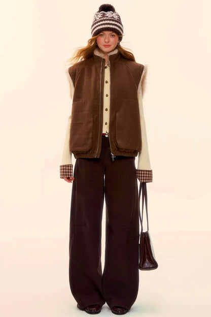 Raw Leather Trim Jeans