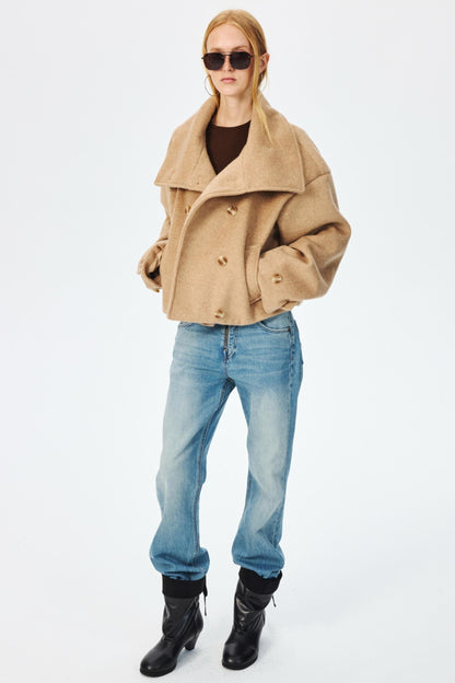 Narrow Suede Cowhide Brown Belt