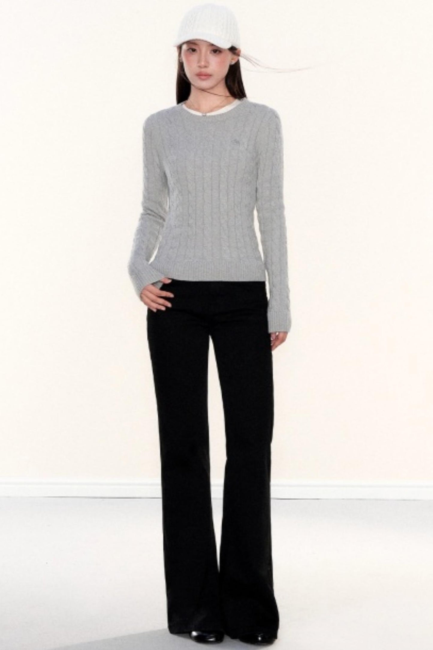 Vintage Twist Cable Knit Sweater