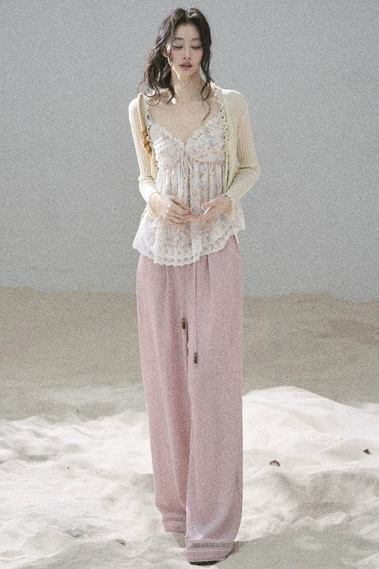 Summer Floral Lace Top